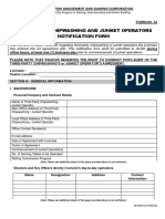 Form 34 - Third-Party Chipwashing and Junket Operators Notification Form