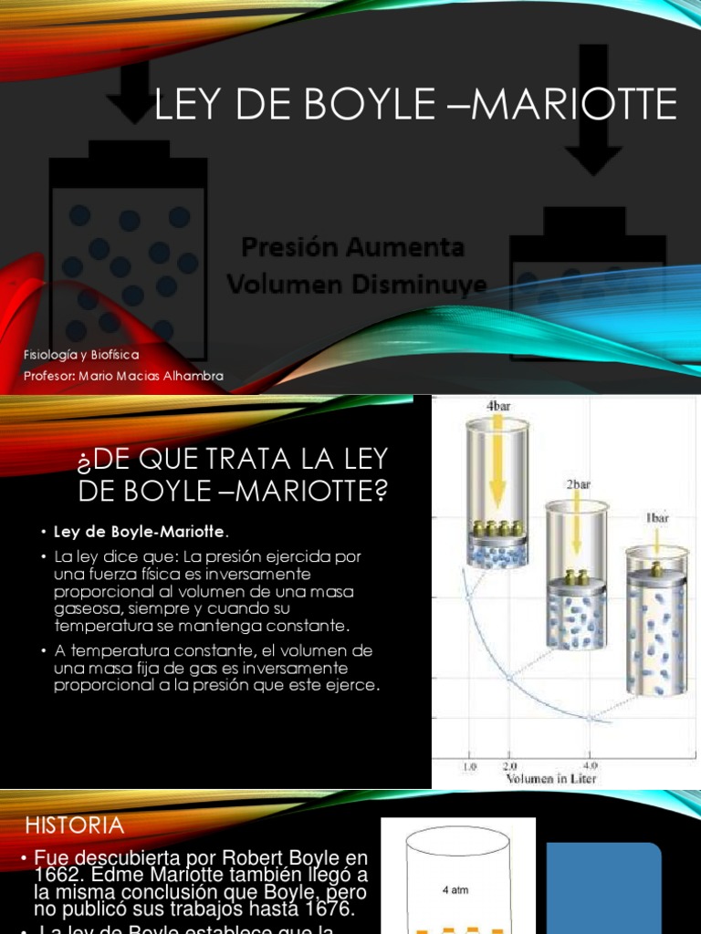 Ley de Boyle-Mariotte | PDF | Gases | Fases de la materia