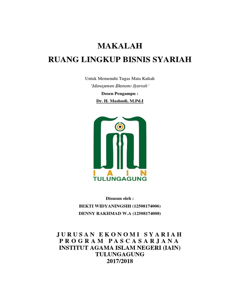 Ruang Lingkup Bisnis Syariah