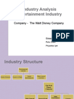 Industry Analysis Entertainment Industry: Company - The Walt Disney Company