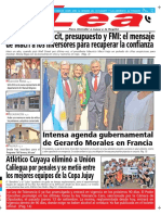 Periódico Lea Lunes 24 de Septiembre Del 2018