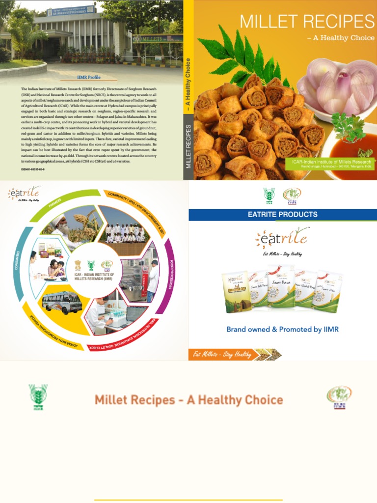 Millets Recipes Healthy Food | PDF | Curry | Dough