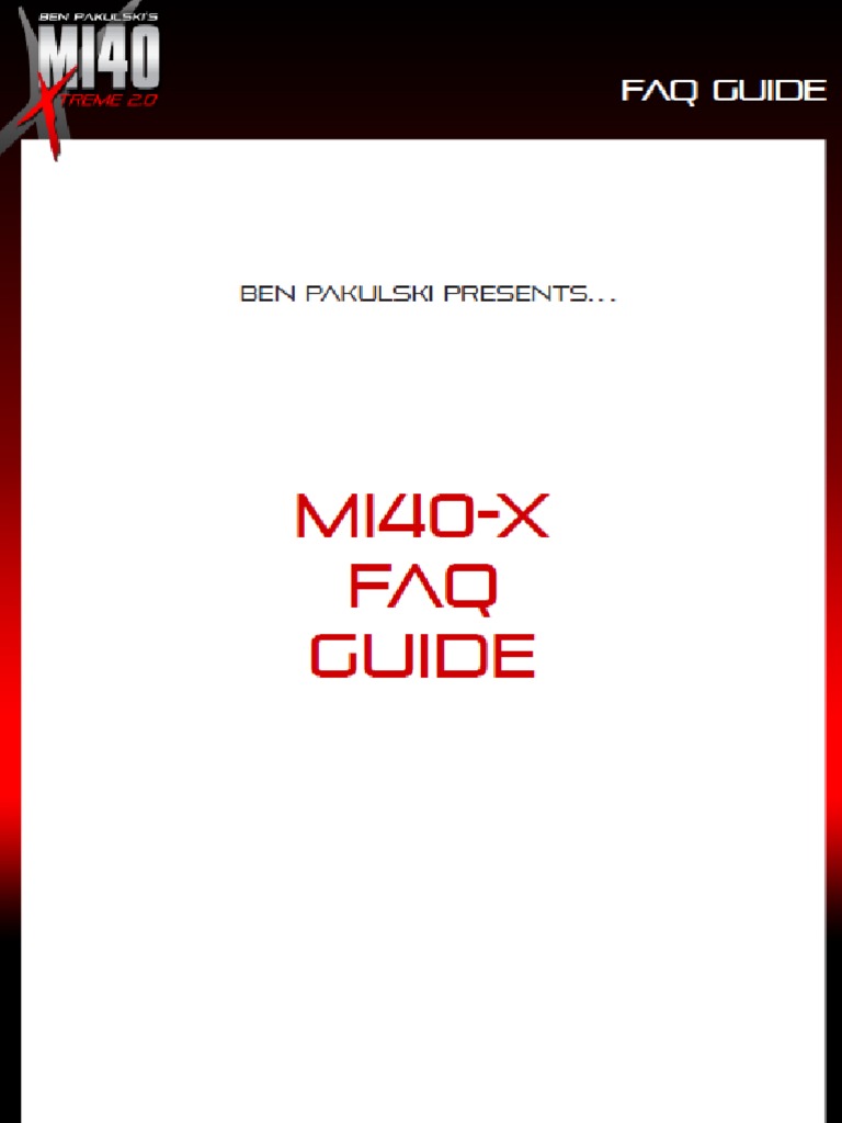 Mi40x - Faq Guide | PDF