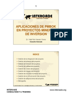 PMBOK para Proyectos de Inversion Minera