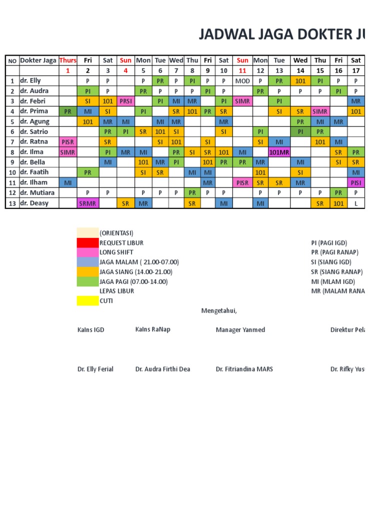 jadwal dokter umum
