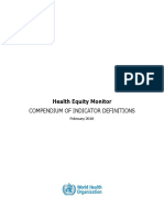 Health Equity Indicator Compendium