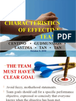 Characteristics of Effective Teams