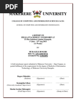 Makerere University Internship Report By