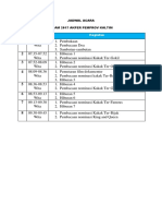 Jadwal Acara Pisam