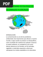 Problemas Ecologicos Globales y Locales