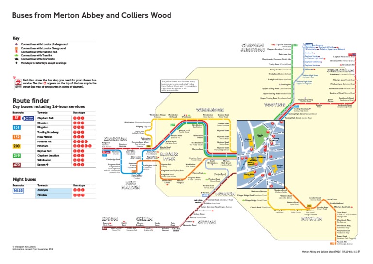 Buses From Merton Abbey and Colliers Wood | PDF | Transport ...
