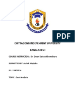 Chittagong Independent University Bangladesh: Course Instructor Dr. Emon Kalyan Chowdhury