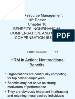 Human Resource Management 10 Edition Benefits, Nonfinancial Compensation, and Other Compensation Issues