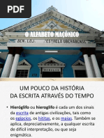 o Alfabeto Maçônico Através Do Tempo