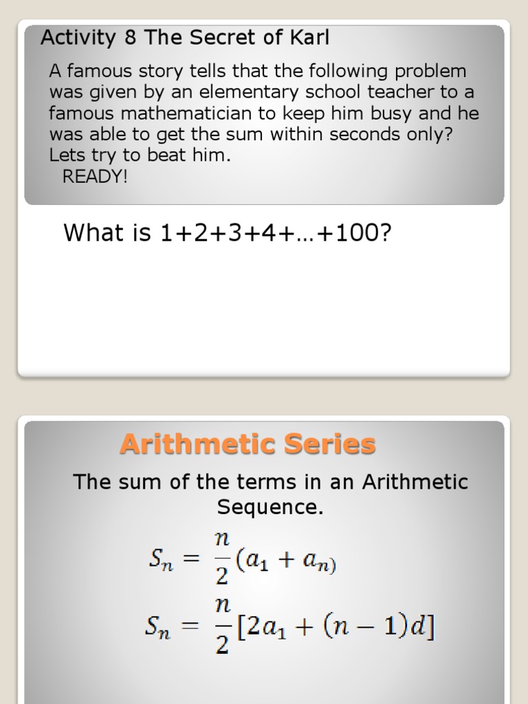 Arithmetic Series | PDF