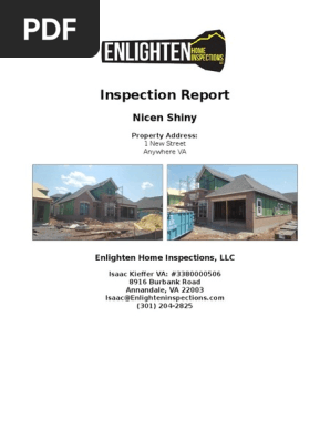 Enlighten Home Inspections LLC-Sample Website Report - Pre Drywall
