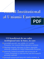 Cadrul Institutional Al Uniunii Europene
