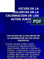 Vicios de la voluntad en la celebración de actos jurídicos