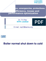 Boiler Efficiency, Losses and Performance Optimization: Boiler Shutdown, Emergencies, Protections