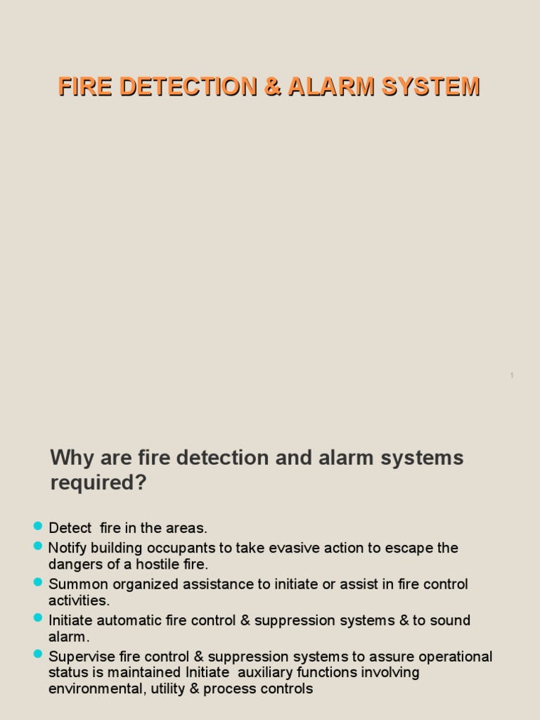 Fire Detection and Alarm Systems Overview | PDF | Sensor | Manufactured ...