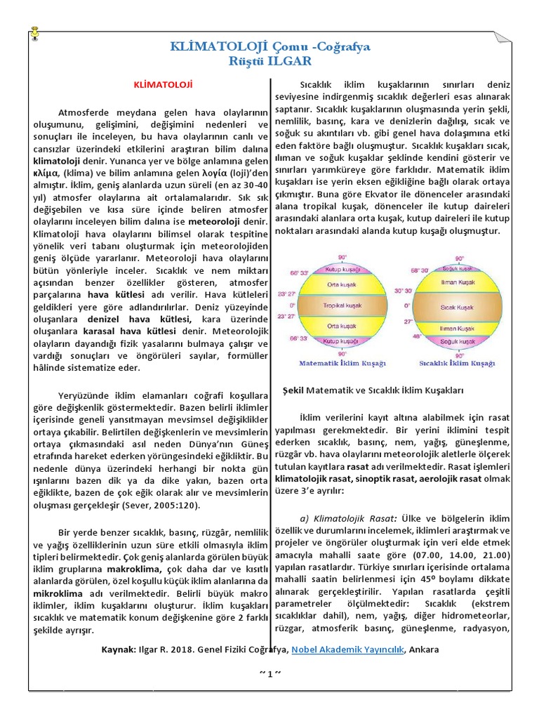 Klimatoloji | PDF