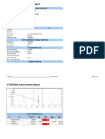 OTDR Report Span Loss Avg Loss