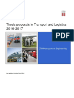 Transport and Logistics Thesis Proposals 2016 2017 271016 v1