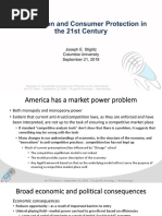 Competition and Consumer Protection in the 21st Century