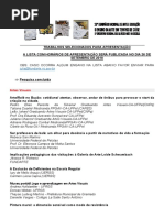 Lista de Trabalhos 26° Seminário Nacional de Arte e Educação 