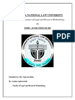 Chanakya National Law University: A Rough Draft of Project of Legal and Research Methodology On