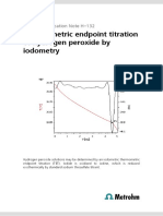 Thermometric Endpoint Titration of Hydrogen Peroxide by Iodometry