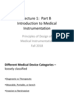 Lecture 1: Part B Introduction To Medical Instrumentation