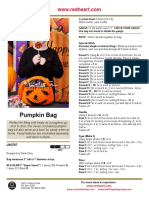 Pumpkin Bag: ©2011 Coats & Clark P.O. Box 12229 Greenville, SC 29612-0229