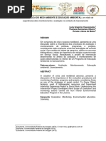 Gestao Publica Do Meio Ambiente e Educacao Ambiental Um Relato de Experiencia Sobre Monitoramento e Avaliacao No Contexto Do Licenciamento
