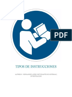 Tipos de Instrucciones