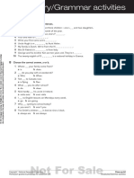 Close-Up - A2 - Extra Vocabulary and Grammar Tasks