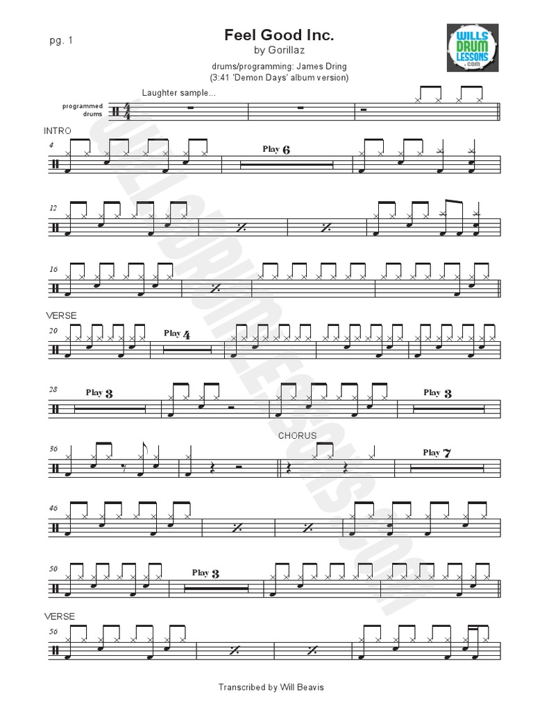 Feel Good Inc Gorillaz Recorded Music Song Forms