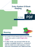 Single Entry System of Book Keeping CH