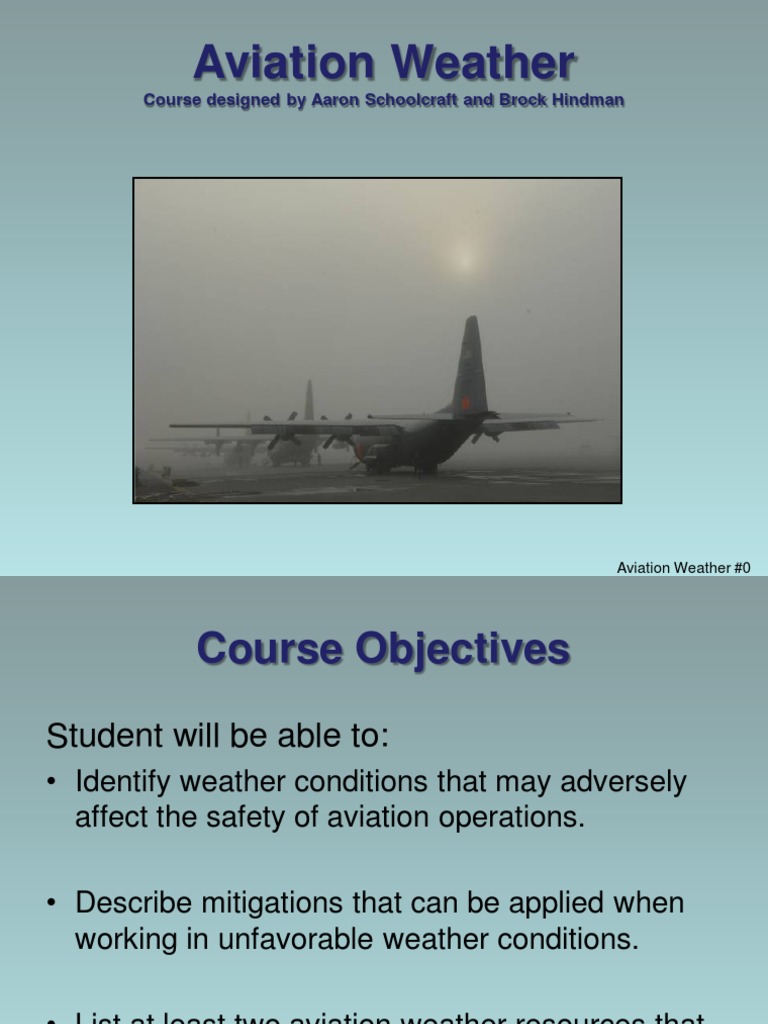 Aviation Weather Training Overview | PDF | Thunderstorm | Cloud