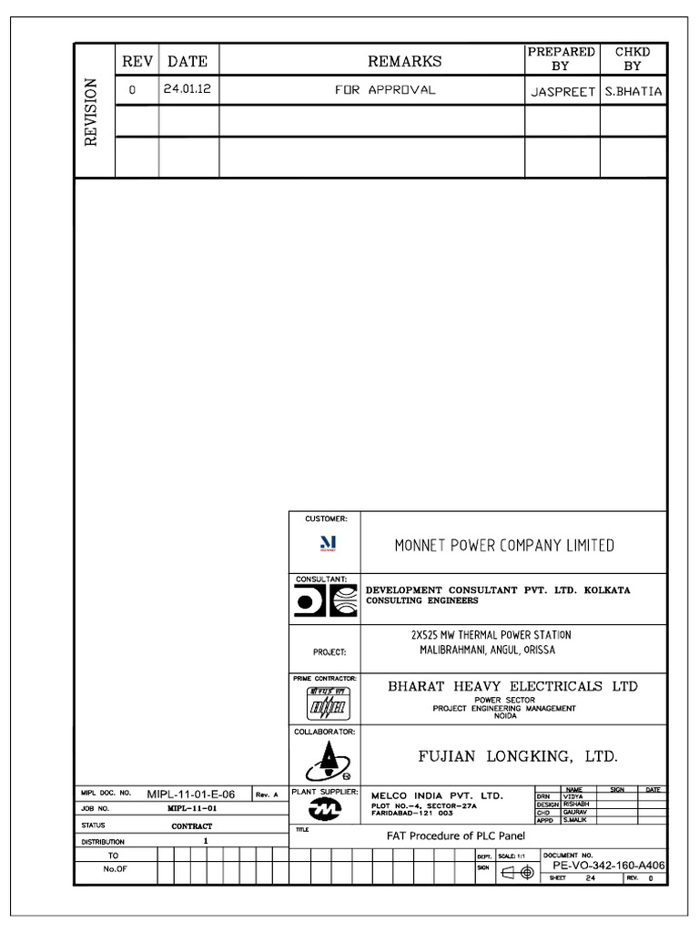 FAT Procedure of PLC Panel PDF | PDF | Programmable Logic Controller ...