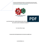 02) Macías López, A. (2006) - "Las Funciones Del Administrador Educativo en El Desarrollo de La Educación Superior en México". Actas Del Congreso de Administración y Educación. Haci PDF