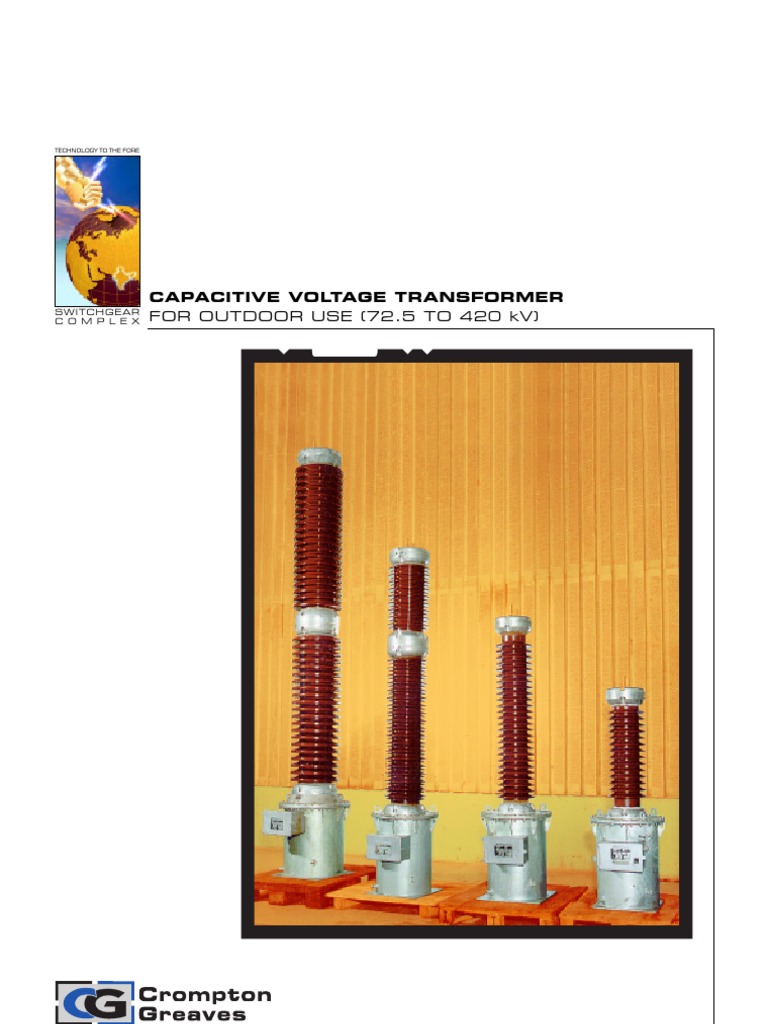 Capacitive Voltage Transformer Overview | PDF | Capacitor | Transformer