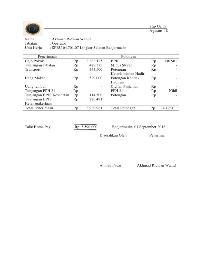 Slip Gaji PDF