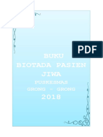 Buku Biotada Pasien Jiwa: Puskesmas Grong - Grong