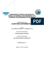 Directrices Para El Informe de Auditoria