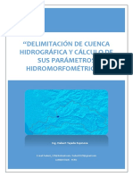 GRASS - Calculo de Parametros de Unca Cuenca