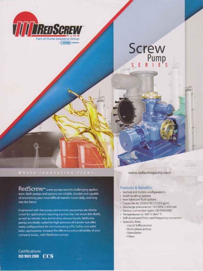 Red Screw Pump | PDF