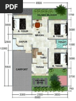  Denah  Rumah  Minimalis Pdf 