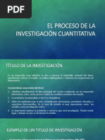 El Proceso de La Investigación Cuantitativa