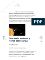 Horas Planetarias - Patricia Kesselman